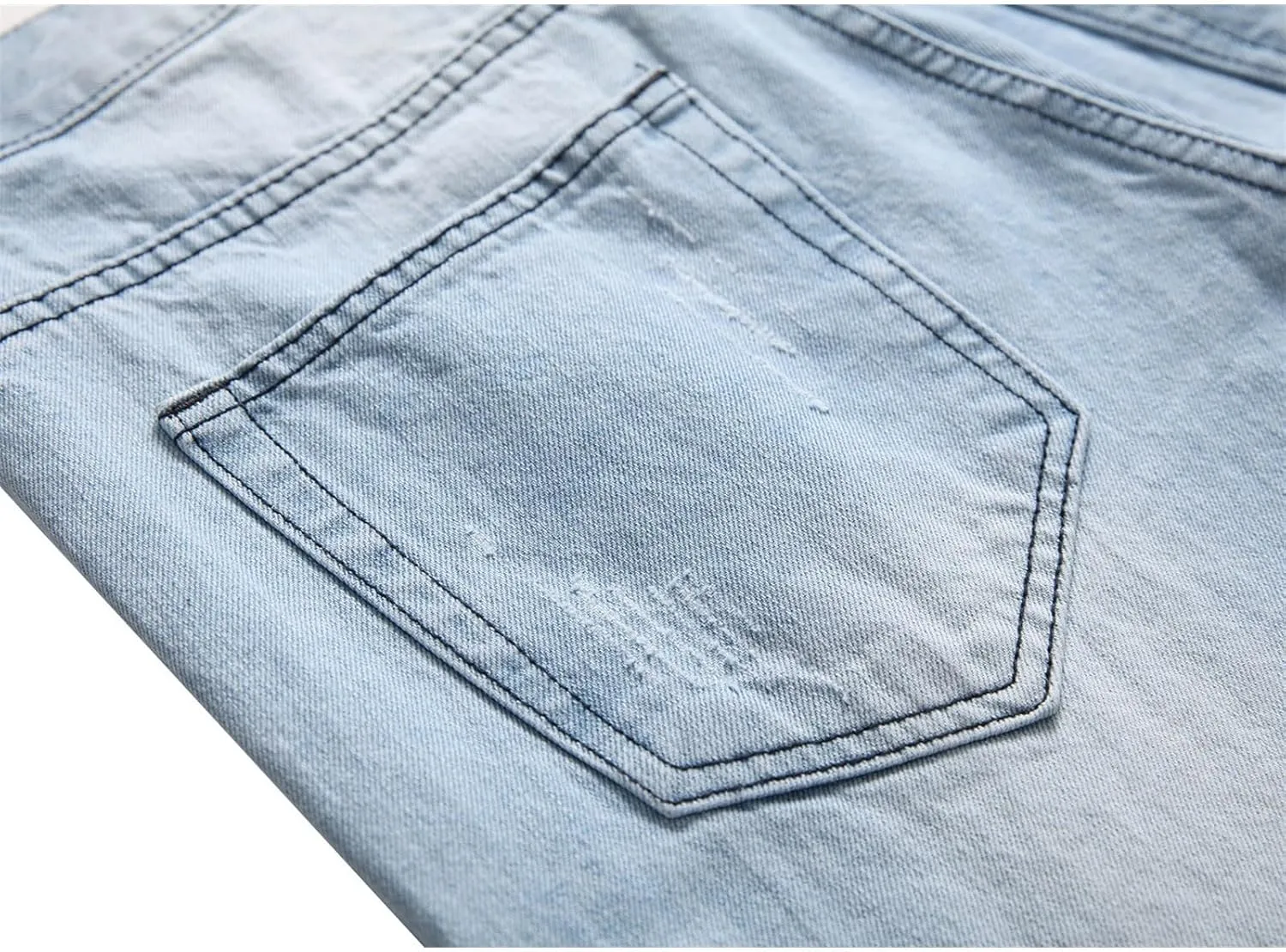 2023 Men's Slim Fit Straight Leg Jean Ripped Skinny Jeans Retro Classic Denim Pants Stylish Fashion Jean Pant Trousers