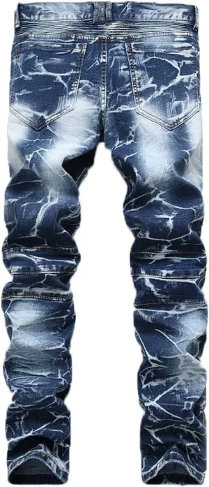 2023 Men's Slim Fit Straight Leg Jean Ripped Skinny Jeans Retro Classic Denim Pants Stylish Fashion Jean Pant Trousers