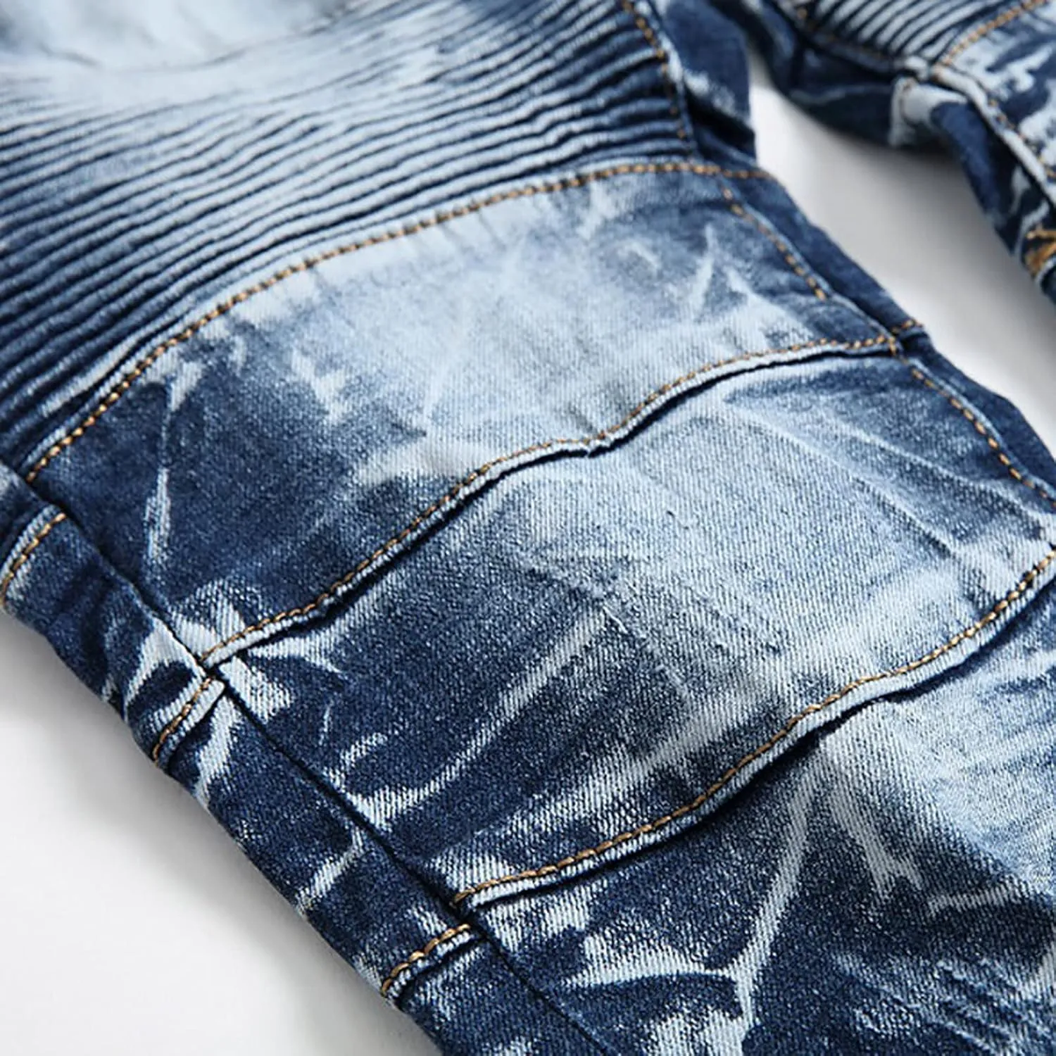 2023 Men's Slim Fit Straight Leg Jean Ripped Skinny Jeans Retro Classic Denim Pants Stylish Fashion Jean Pant Trousers
