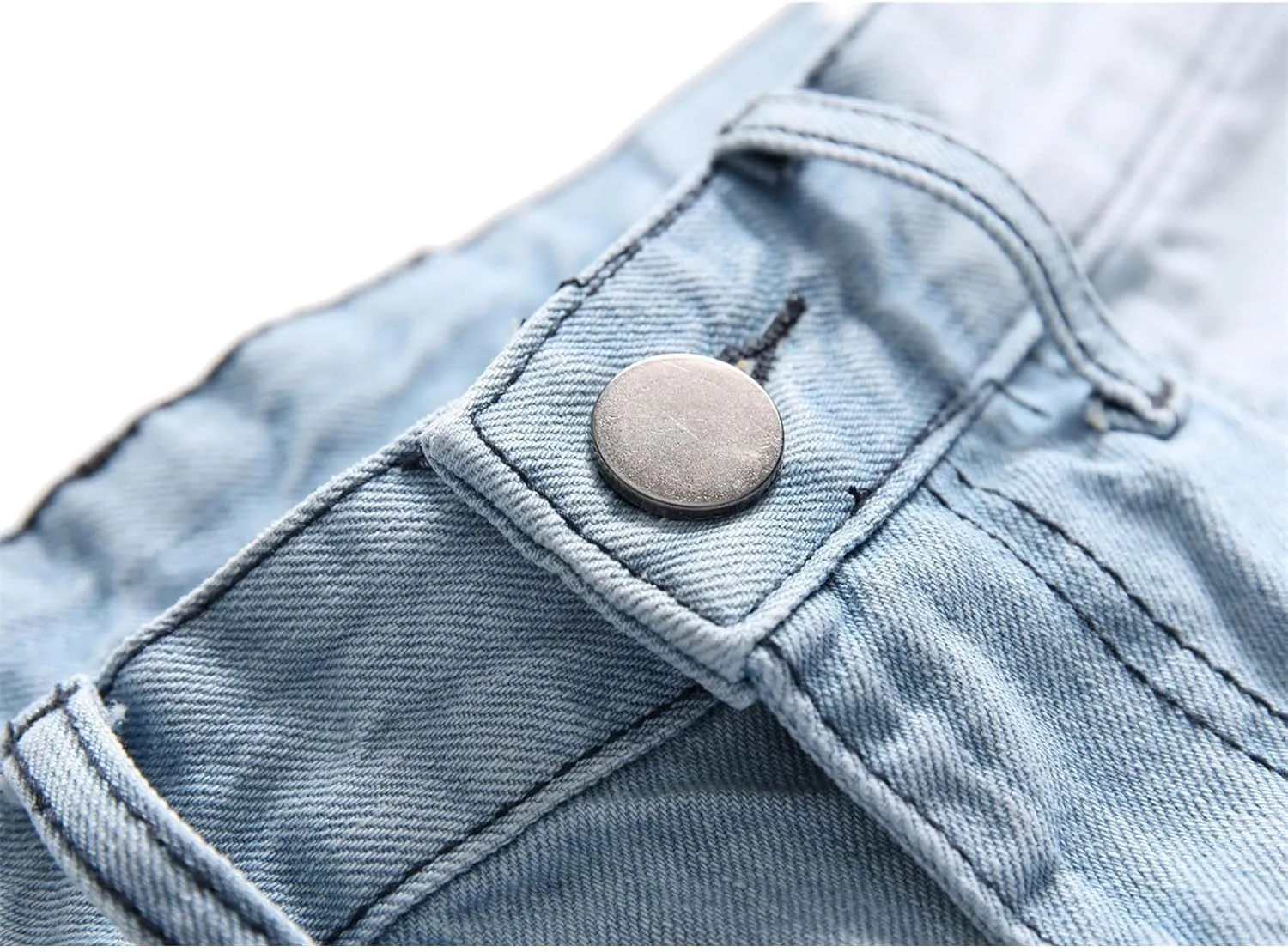 2023 Men's Slim Fit Straight Leg Jean Ripped Skinny Jeans Retro Classic Denim Pants Stylish Fashion Jean Pant Trousers