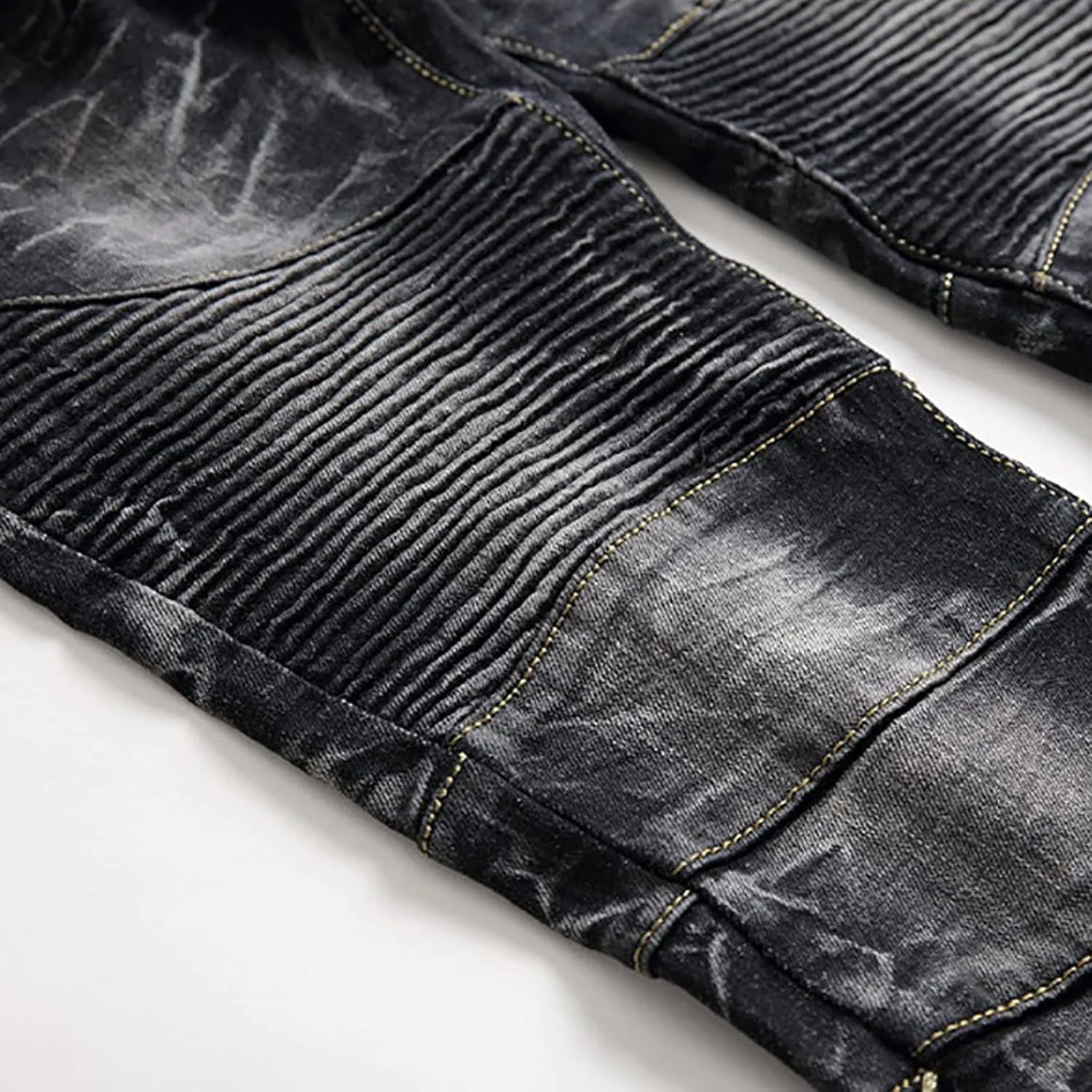 2023 Men's Slim Fit Straight Leg Jean Ripped Skinny Jeans Retro Classic Denim Pants Stylish Fashion Jean Pant Trousers