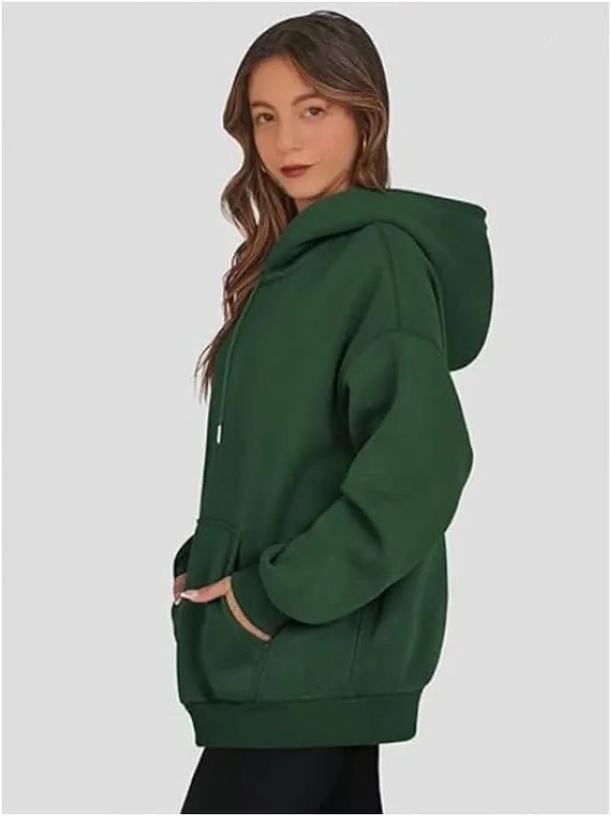 2024 Fashion Womens Cute long sleeve Cotton Hoodies, soft touch crew neck Sweatshirts,Fall Fleece Pullover tops
