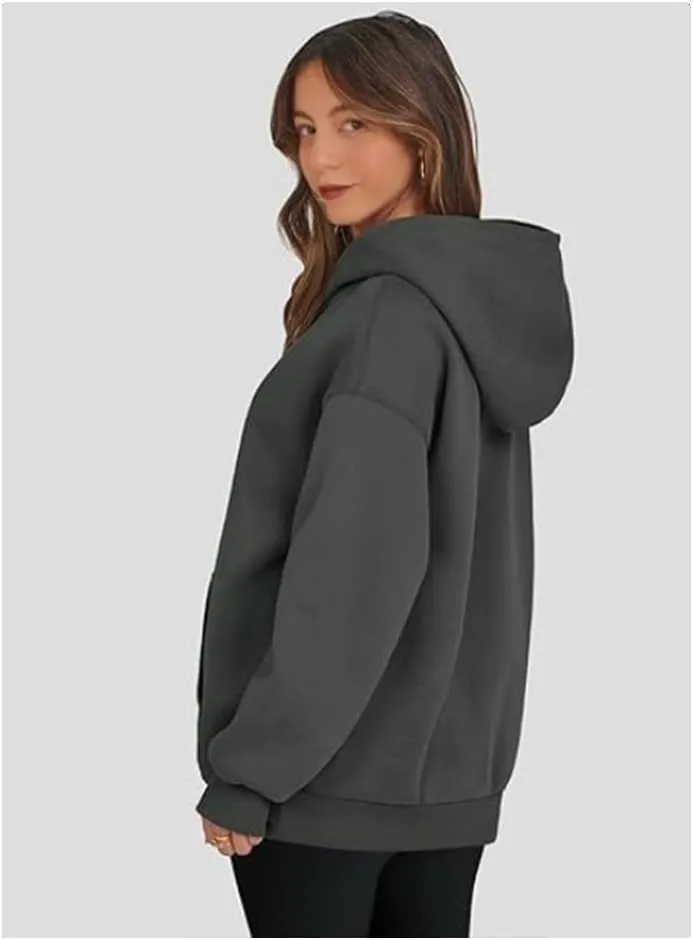 2024 Fashion Womens Cute long sleeve Cotton Hoodies, soft touch crew neck Sweatshirts,Fall Fleece Pullover tops