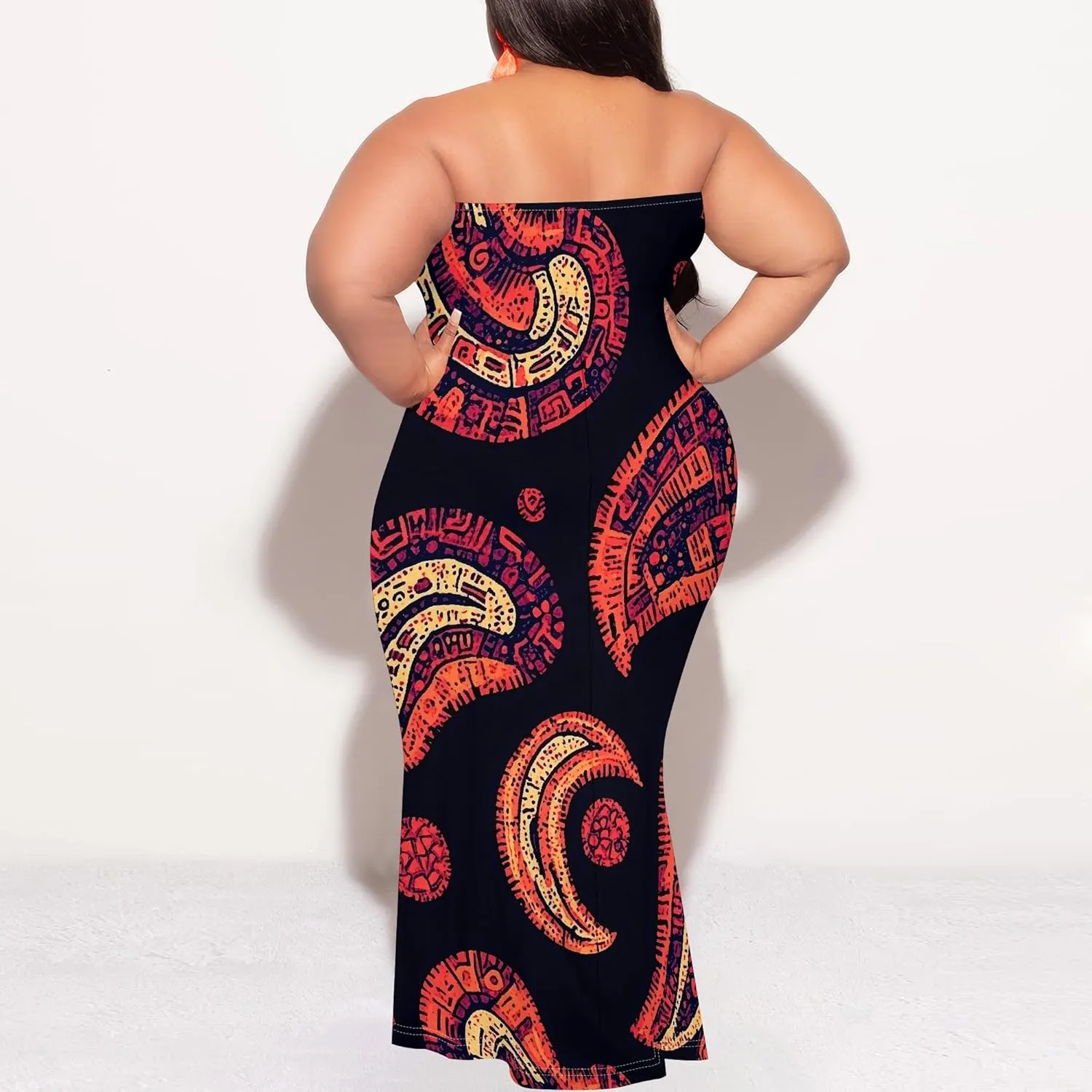 2025 Women Off Shoulder Long Evening Dress Summer Fashion Sundress Floral Print Plus Size Dresses Cocktail Clothing