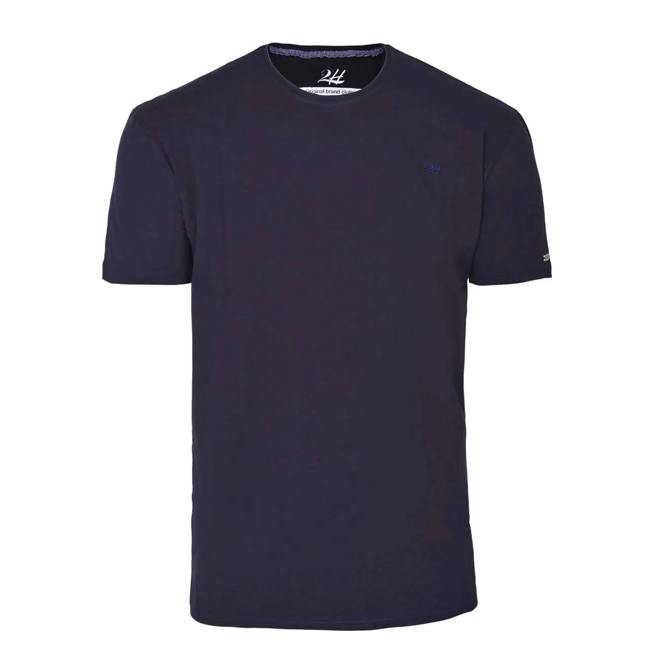 2H Navy Blue Short Sleeve Basic T-shirt
