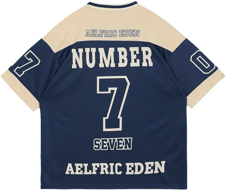 Aelfric Eden 90s Oversized T Shirts Unisex Grahpic Jersey Printed Casual Tees Streetwear Vintage Summer Top Tshirt