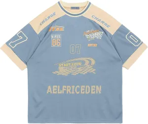 Aelfric Eden 90s Oversized T Shirts Unisex Grahpic Jersey Printed Casual Tees Streetwear Vintage Summer Top Tshirt