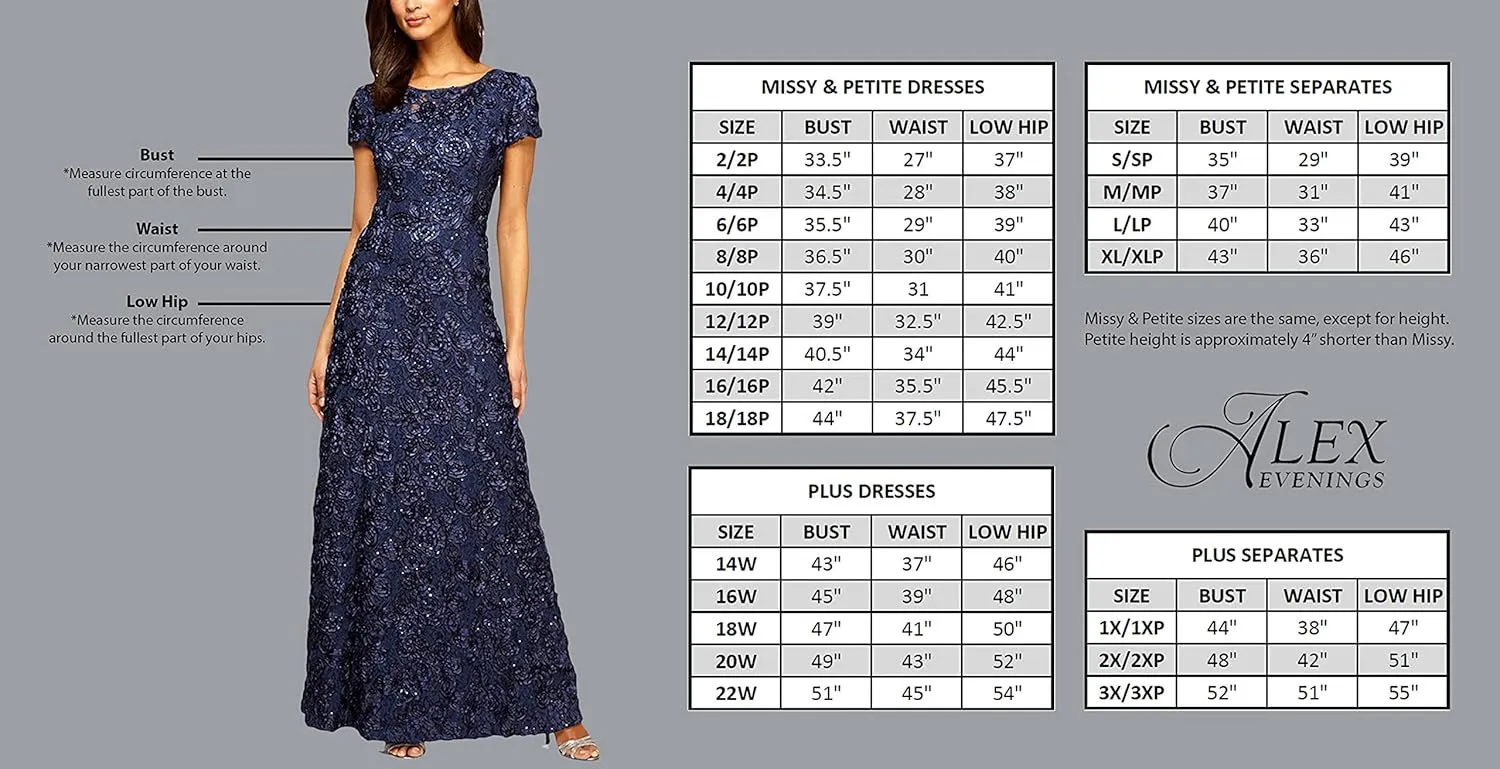 Alex Evenings Women's Satin Ballgown Formal Event Dress with Pockets and Tie Belt (Petite and Regular Sizes)