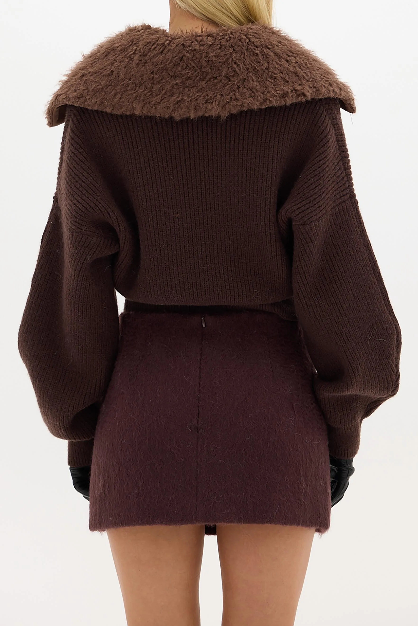 Alma Wool Skirt - Chocolate