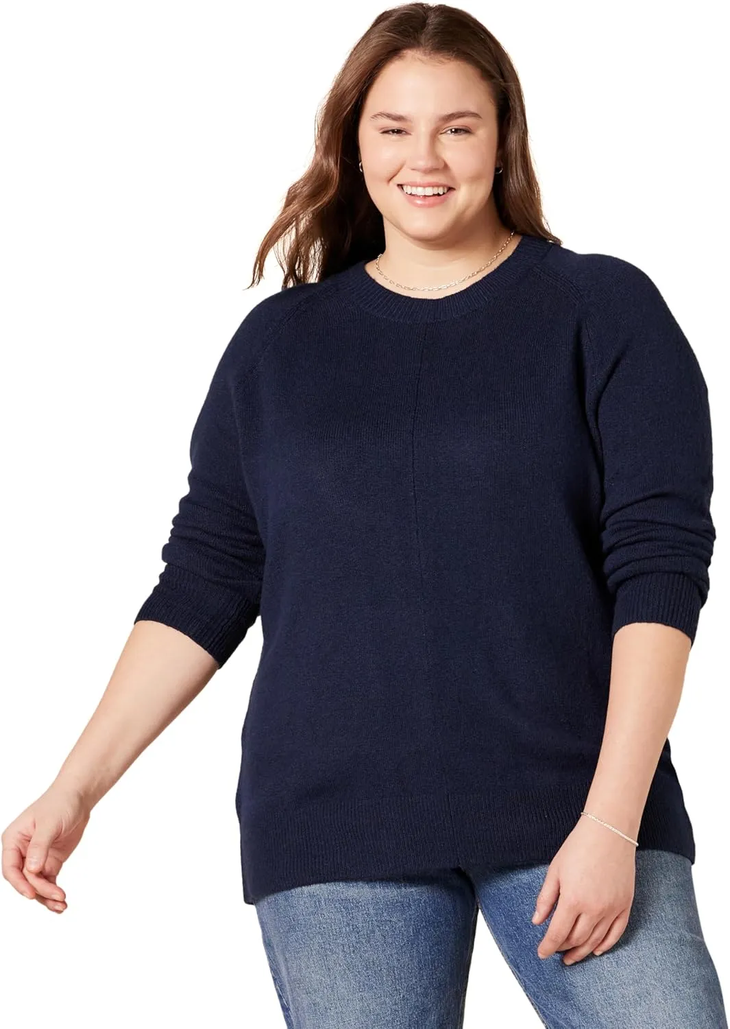 Amazon Essentials Women's Classic-Fit Soft Touch Long-Sleeve Crewneck Sweater