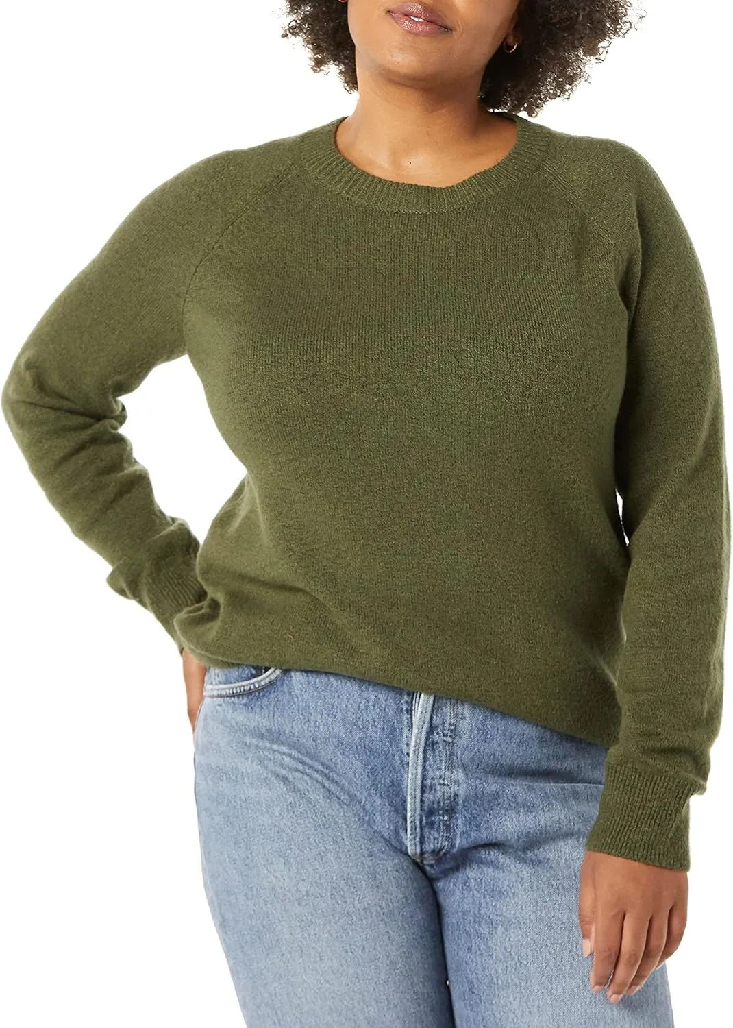 Amazon Essentials Women's Classic-Fit Soft Touch Long-Sleeve Crewneck Sweater