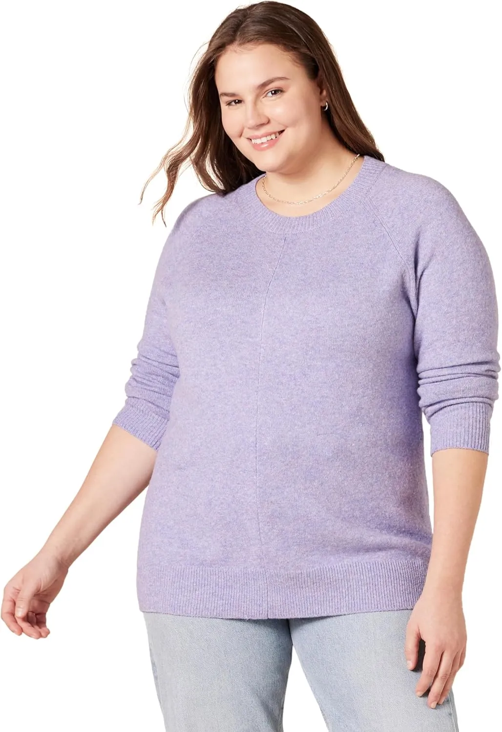 Amazon Essentials Women's Classic-Fit Soft Touch Long-Sleeve Crewneck Sweater