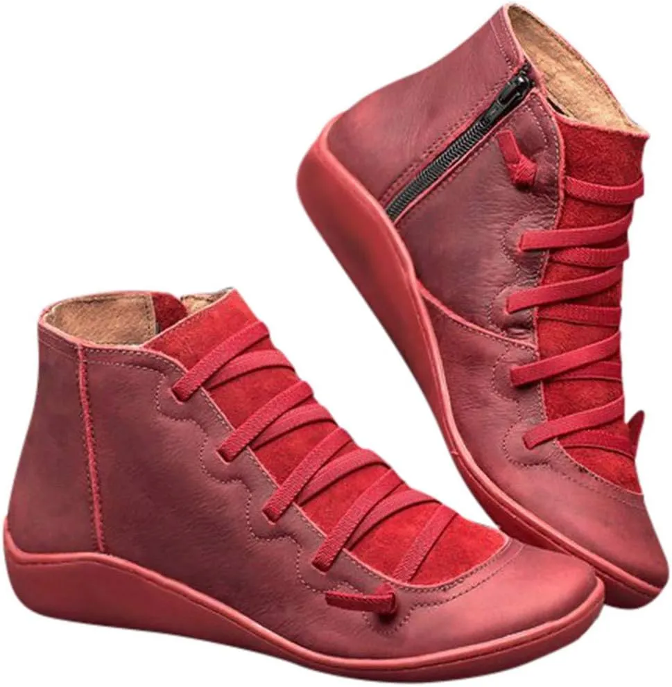 Ankle Boots for Women Wide Ankle Booties for Women Dress Ankle Boots for Women Womens Bootie with Heel Comfy Soft Cover Heel Square Toe Slip On Side Zipper