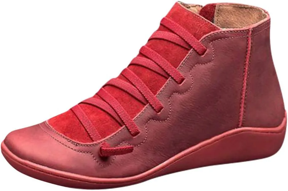 Ankle Boots for Women Wide Ankle Booties for Women Dress Ankle Boots for Women Womens Bootie with Heel Comfy Soft Cover Heel Square Toe Slip On Side Zipper