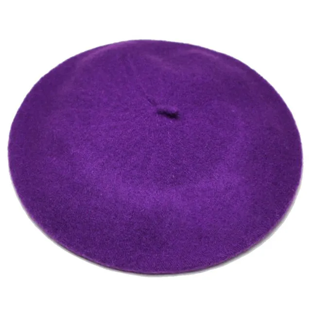 AWAYTR Women's Hat Fashion Women Beret Cap Winter Warm Wool Hats Casual French Artist Beanie Hat Cap Headwear Fall Berets