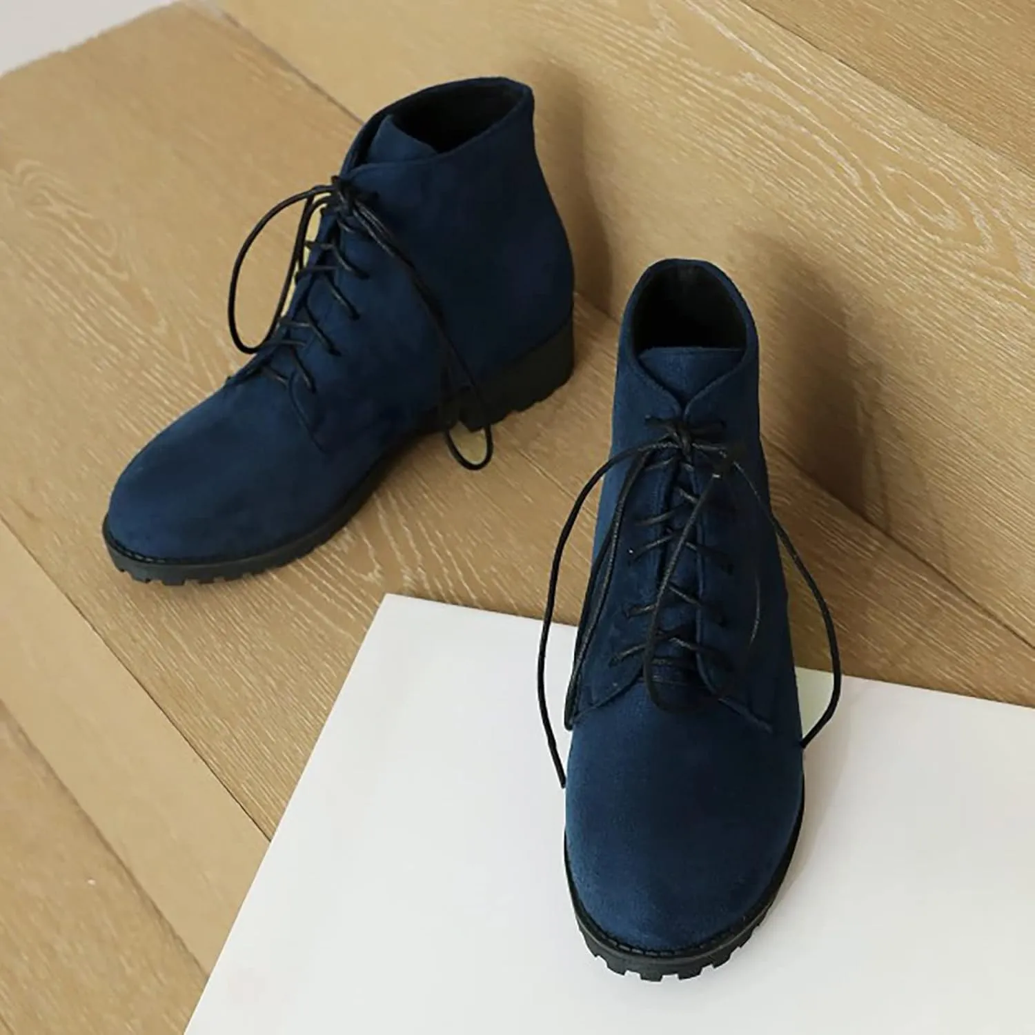 Black Booties for Women Ankle Black Wedge Booties Women Wide Width Boots Work Boot Shoe Laces Men Closed Back Lightweight Breathable Closed Toe Wide Fit Available