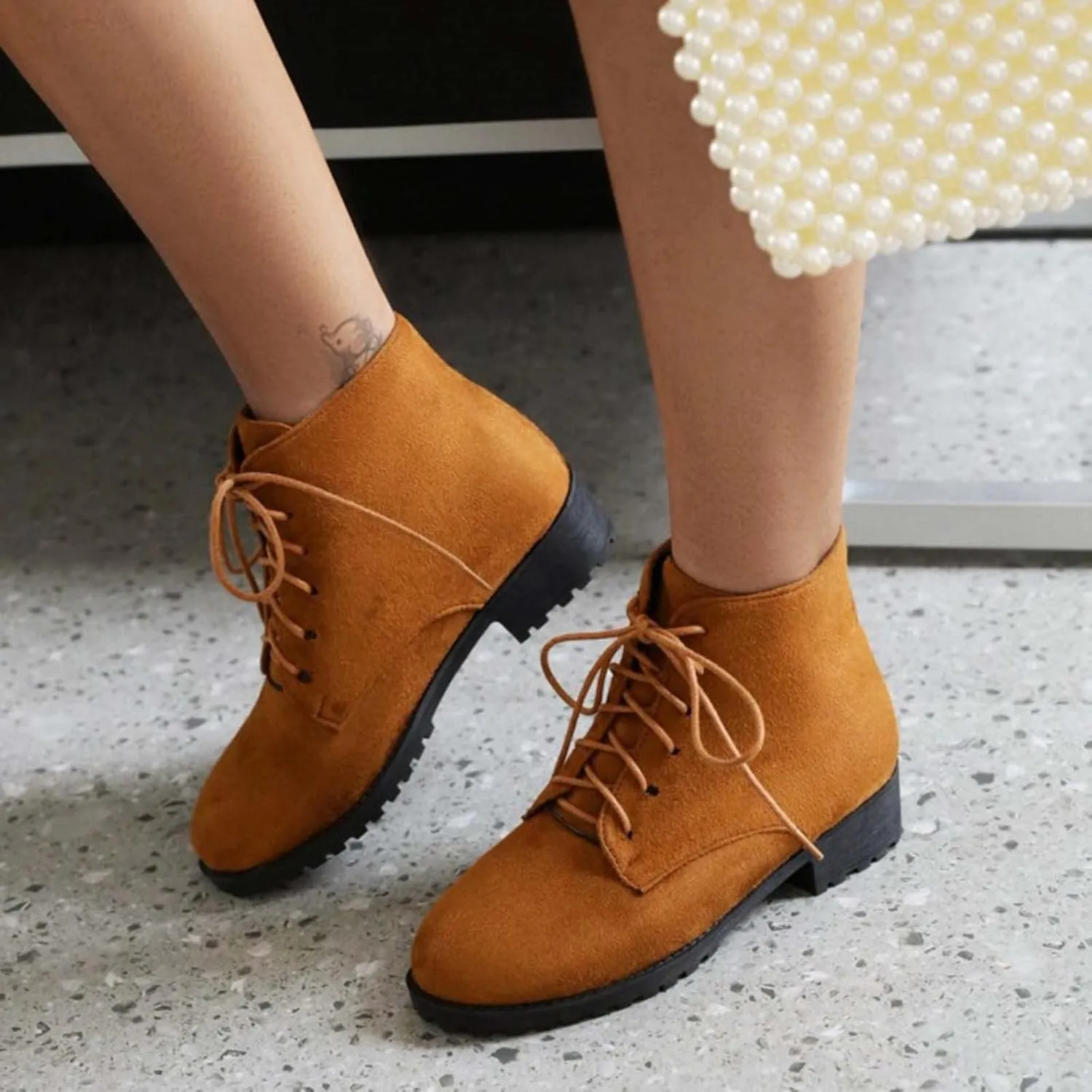 Black Booties for Women Ankle Womens Shoes Booties Comfortable Boots for Men Ankle Bootie for Women with Heel Round Toe Flat Heel Chunky Low Heel Classic Pointed Toe