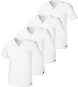 Body Glove Mens 3-Pack Micro Modal T Shirts, Cool Plain Undershirts & Gym Tshirts, Multipack White Tees