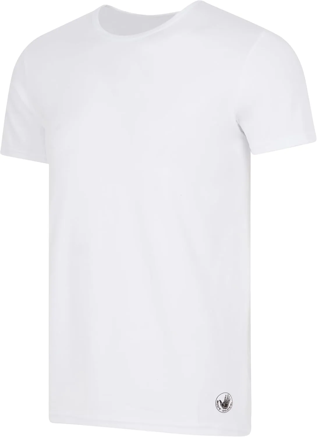 Body Glove Mens 3-Pack Micro Modal T Shirts, Cool Plain Undershirts & Gym Tshirts, Multipack White Tees