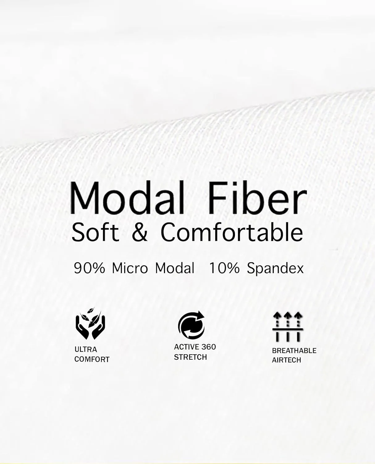 Body Glove Mens 3-Pack Micro Modal T Shirts, Cool Plain Undershirts & Gym Tshirts, Multipack White Tees