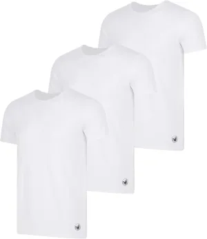 Body Glove Mens 3-Pack Micro Modal T Shirts, Cool Plain Undershirts & Gym Tshirts, Multipack White Tees