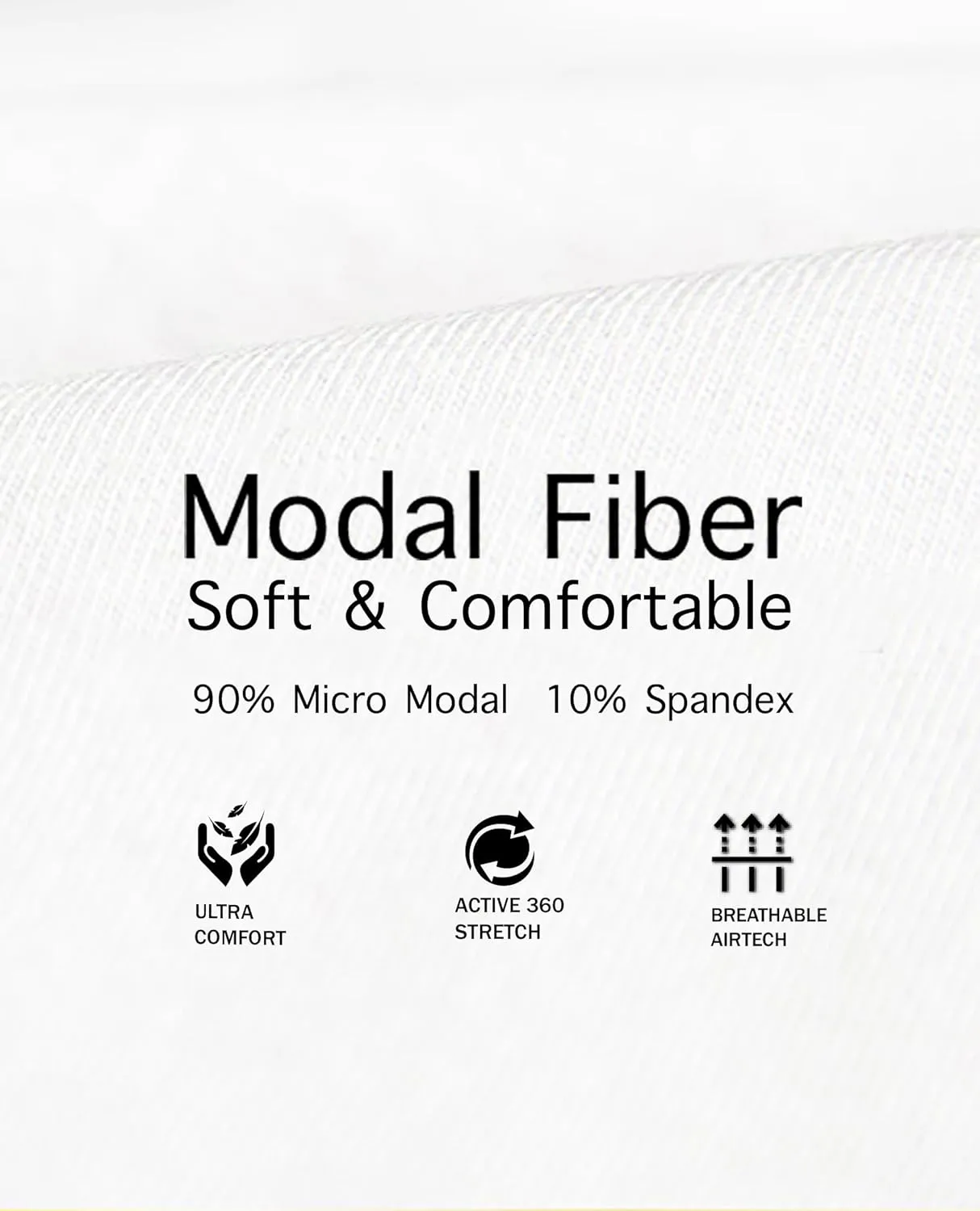 Body Glove Mens 3-Pack Micro Modal T Shirts, Cool Plain Undershirts & Gym Tshirts, Multipack White Tees