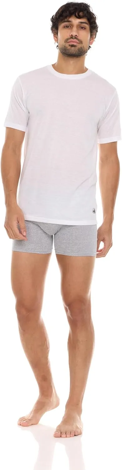Body Glove Mens 3-Pack Micro Modal T Shirts, Cool Plain Undershirts & Gym Tshirts, Multipack White Tees