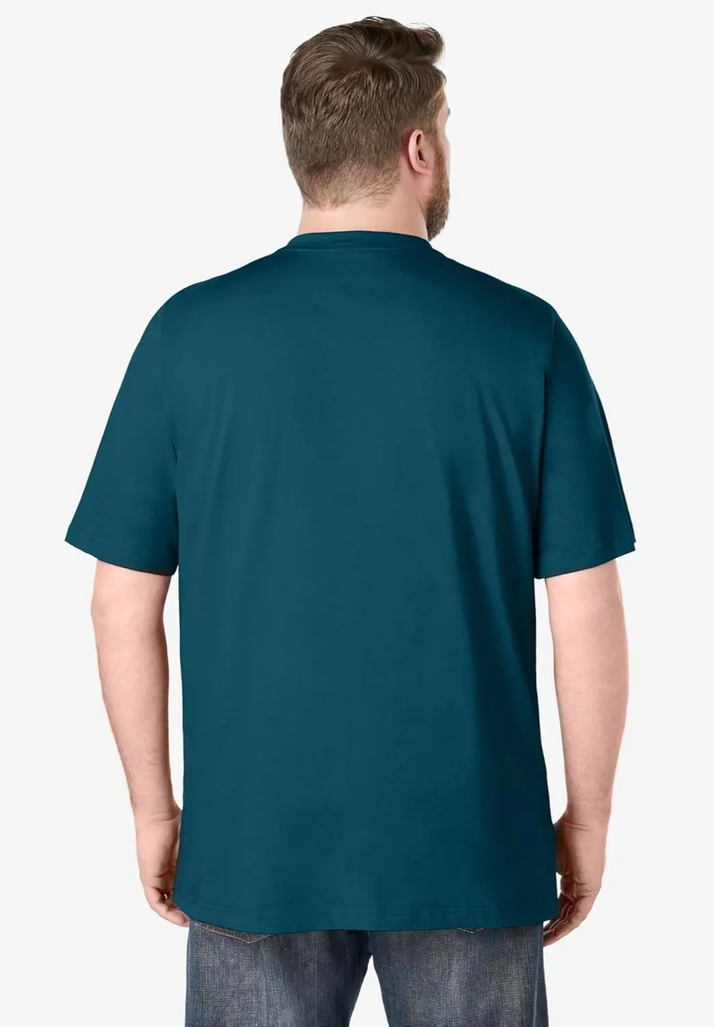 Boulder Creek by Kingsize Men's Big & Tall Heavyweight Short-Sleeve Henley Shirt