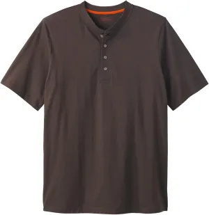 Boulder Creek by Kingsize Men's Big & Tall Heavyweight Short-Sleeve Henley Shirt