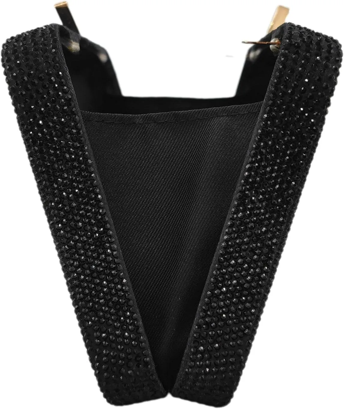 Boutique De FGG Retro Crystal Clutch Purses for Women Luxury Rhinestone Evening Bag Novelty Formal Party Clutch Handbag,Mini