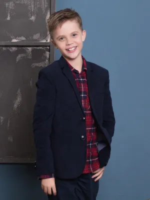 Boy's Navy Blue Blazers - EBTB17-4374