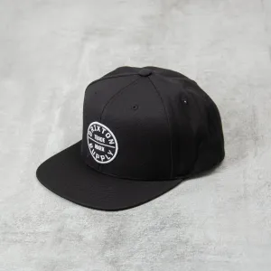 Brixton Oath III Snapback  Cap - Black
