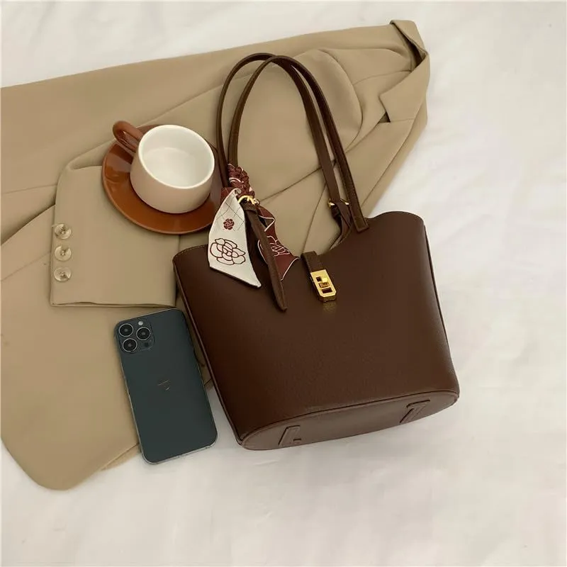 Bucket Bag For Women Vintage Bucket Purse Vegan Leather Tote Bag Shoulder Handbag