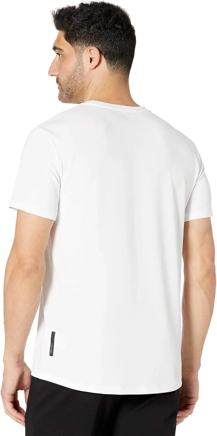 Calvin Klein Men's Move 365 Short Sleeve Quick Dry Moisture Wicking Logo T-Shirt