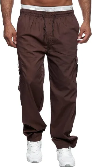 Cargo Pants for Men Relaxed Fit Loose Workout Jogger Cargo Pant Mens Sports Pants Men's Fashion Loose Handsome Pocket