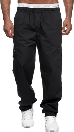 Cargo Pants for Men Relaxed Fit Loose Workout Jogger Cargo Pant Mens Sports Pants Men's Fashion Loose Handsome Pocket