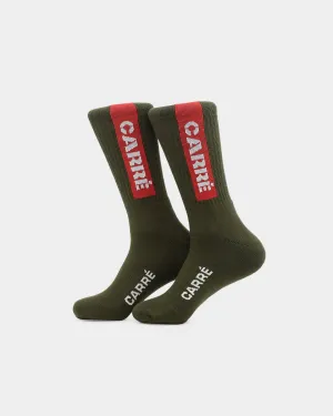 Carré Militant Sport Sock Army Green