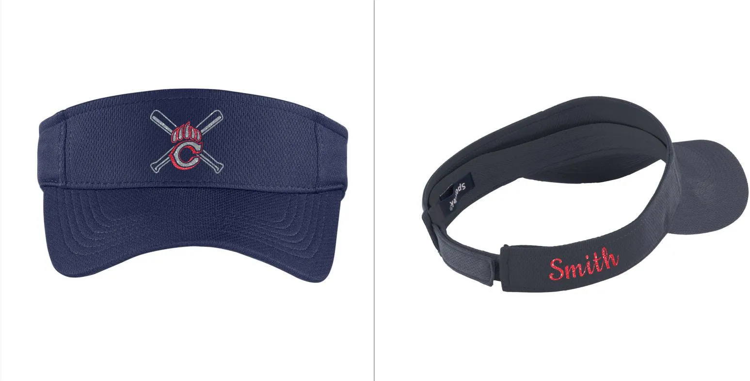 Chap Baseball Visors- matte or glitter