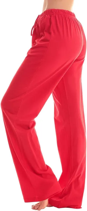 Christmas Pants for Women Buffalo Plaid Soft Touch Sleep Trousers Elastic Waistband Straight Leg Joggers Sweatpants