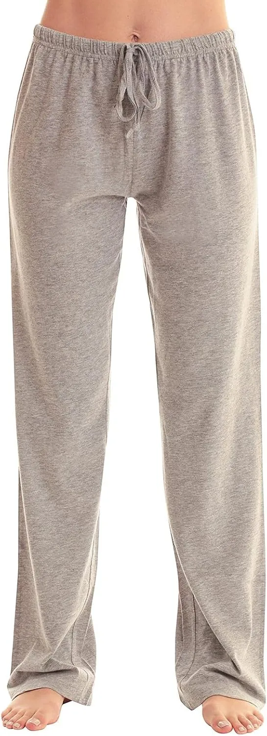 Christmas Pants for Women Buffalo Plaid Soft Touch Sleep Trousers Elastic Waistband Straight Leg Joggers Sweatpants