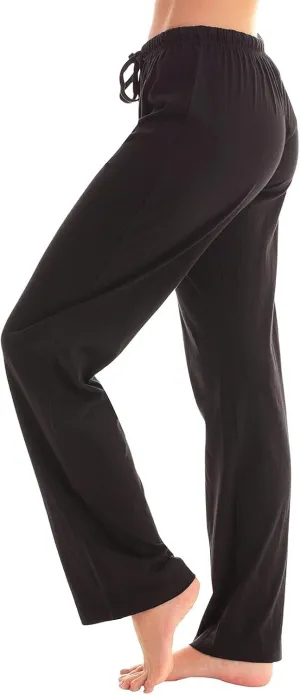 Christmas Pants for Women Buffalo Plaid Soft Touch Sleep Trousers Elastic Waistband Straight Leg Joggers Sweatpants