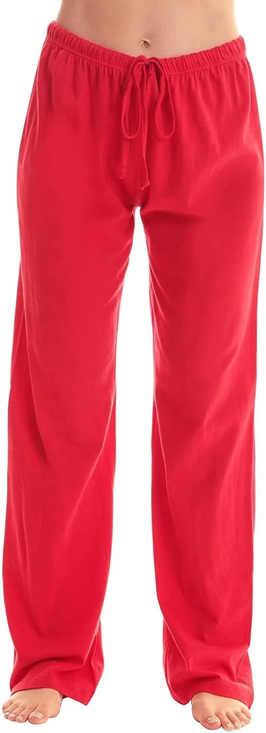 Christmas Pants for Women Buffalo Plaid Soft Touch Sleep Trousers Elastic Waistband Straight Leg Joggers Sweatpants