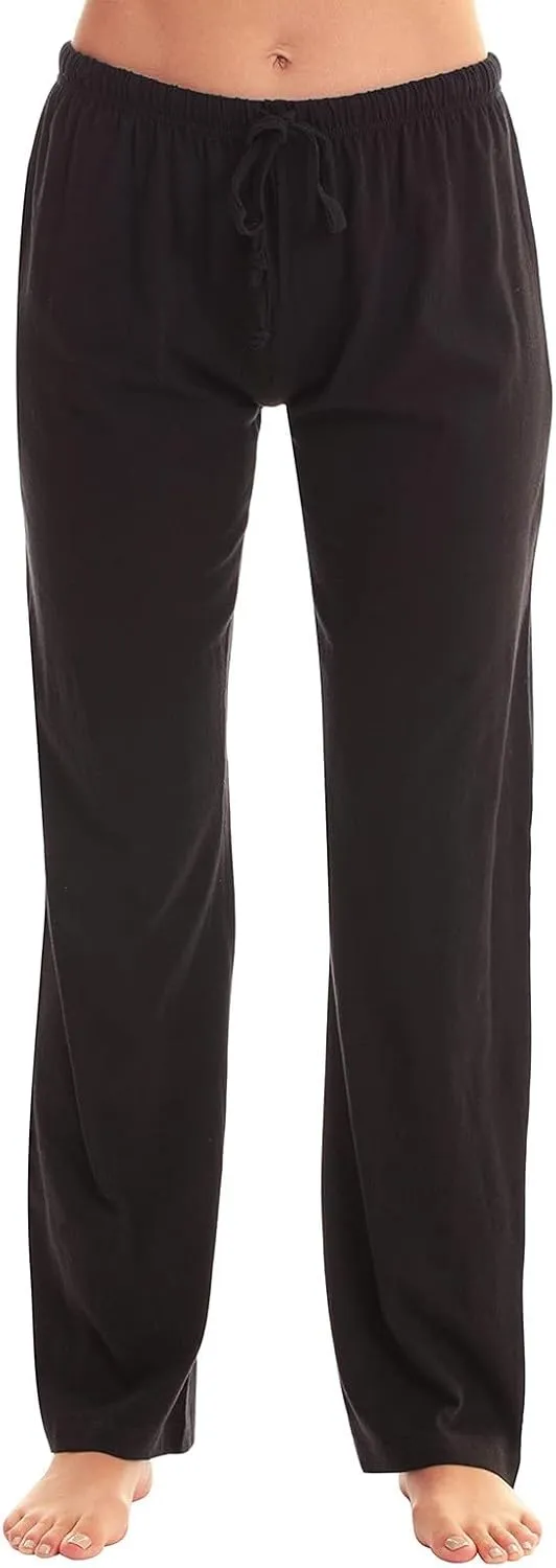 Christmas Pants for Women Buffalo Plaid Soft Touch Sleep Trousers Elastic Waistband Straight Leg Joggers Sweatpants