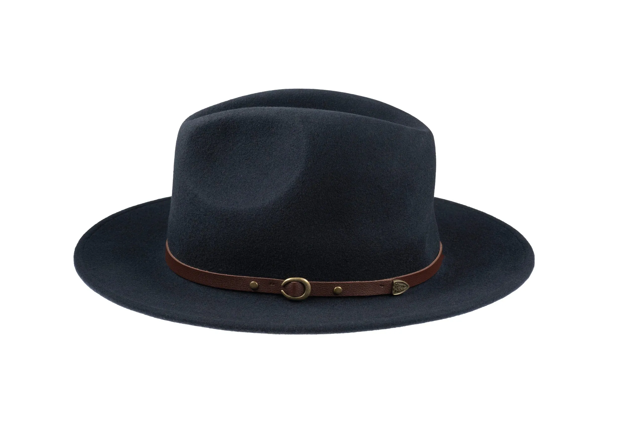 CHRISTYS' Crushable Wool Felt Safari Hat - Navy