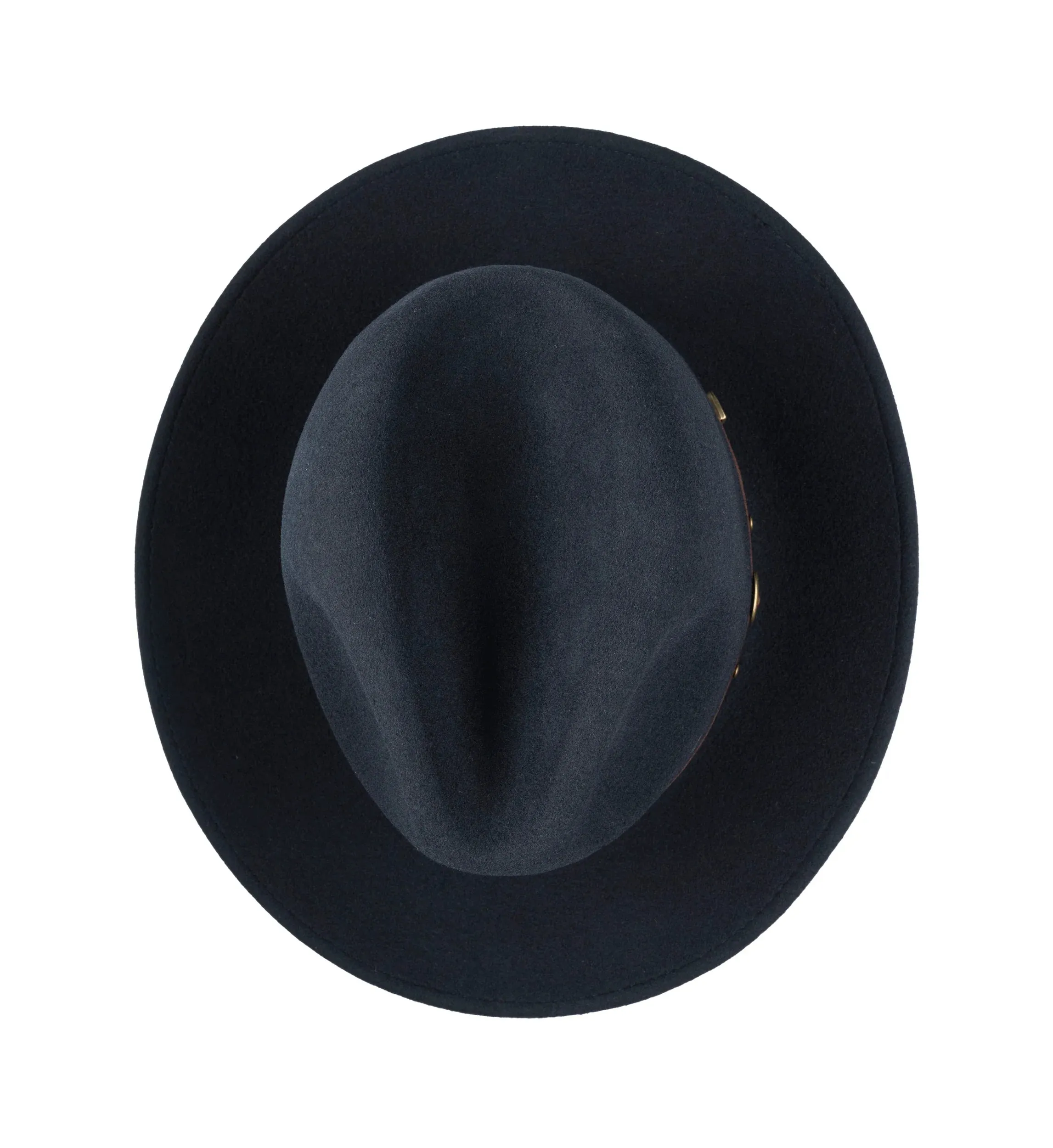 CHRISTYS' Crushable Wool Felt Safari Hat - Navy