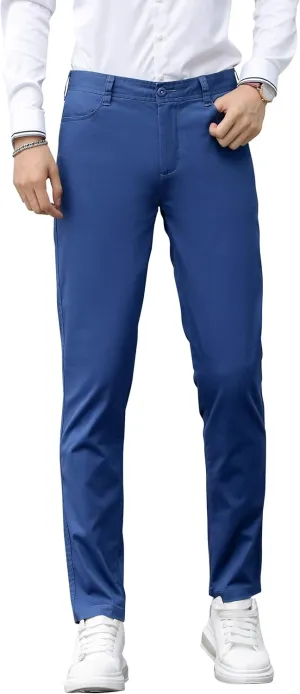 CICOS Men's Total Freedom Stretch Slim Fit Flat Front Pant