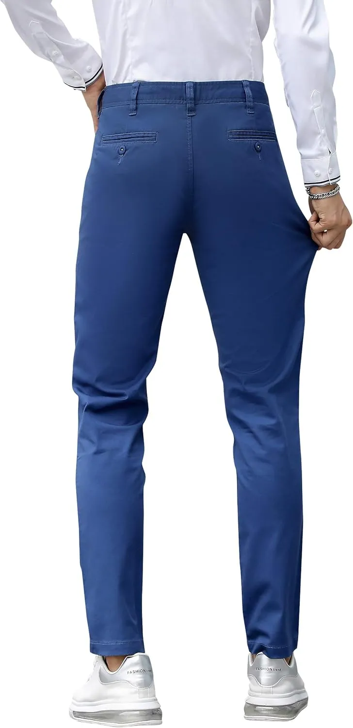 CICOS Men's Total Freedom Stretch Slim Fit Flat Front Pant