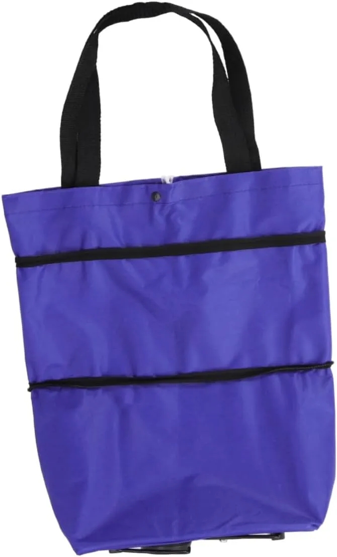 Ciieeo Bag Portable Shopping Cart Folding Shopping Cart Vegetables Organizer Portable Car Trolley Car Folded Bag