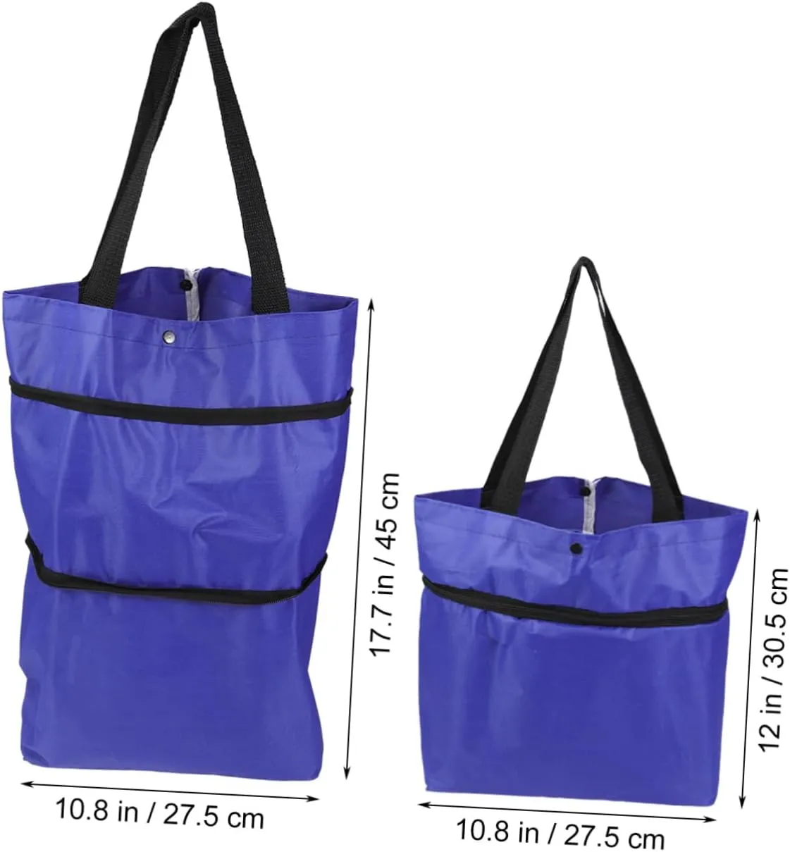 Ciieeo Bag Portable Shopping Cart Folding Shopping Cart Vegetables Organizer Portable Car Trolley Car Folded Bag