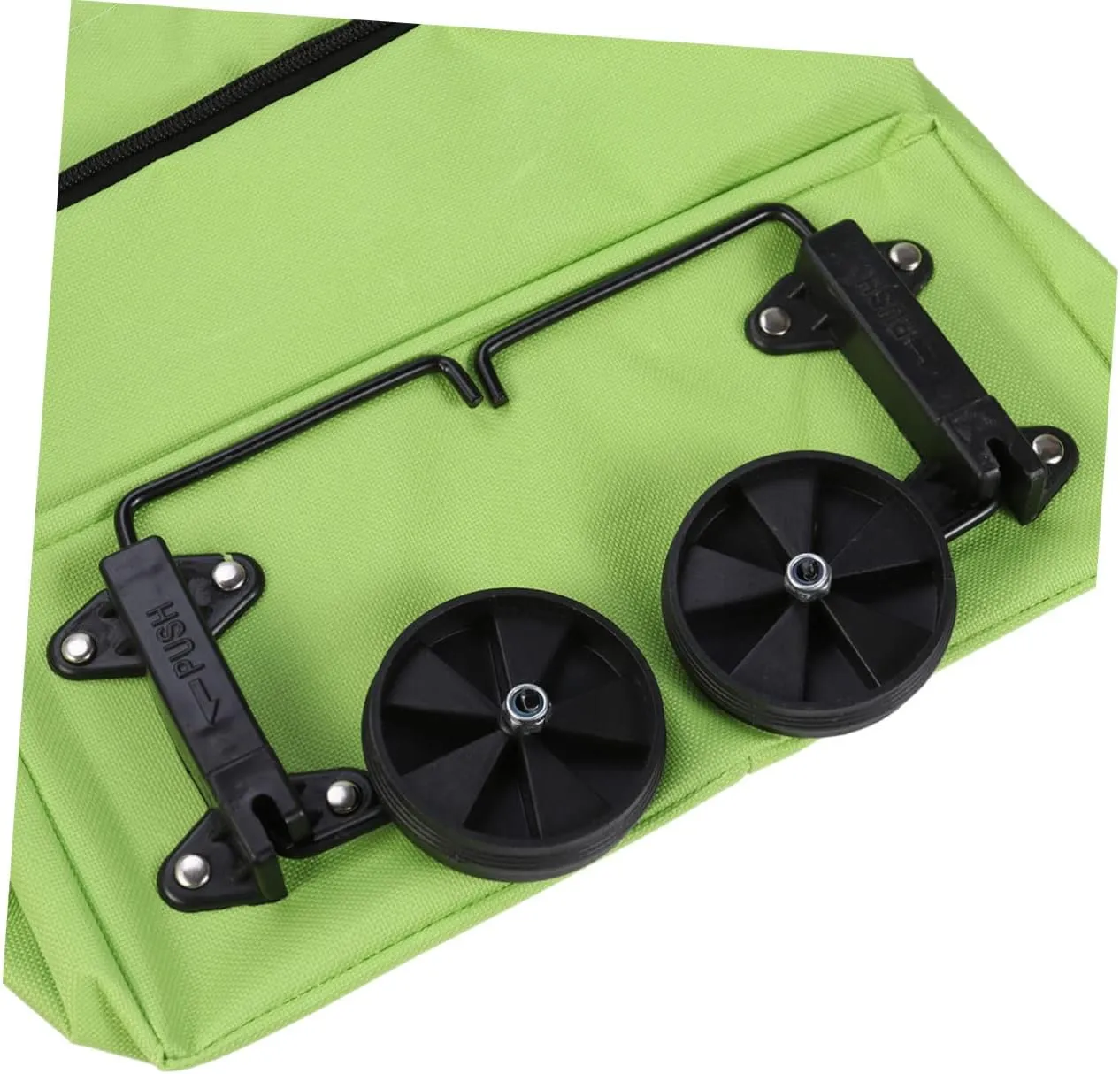 Ciieeo Folding Bag Trolley Foldable Dolly Folding Shopping Cart Collapsible Cart Portable Car Vegetables Organizer Trolley Car Green